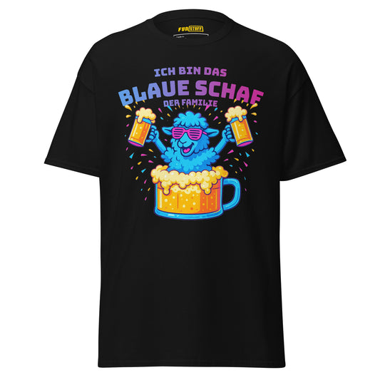 Ich bin das blaue Schaf der Familie – Saufshirt mit Haltung