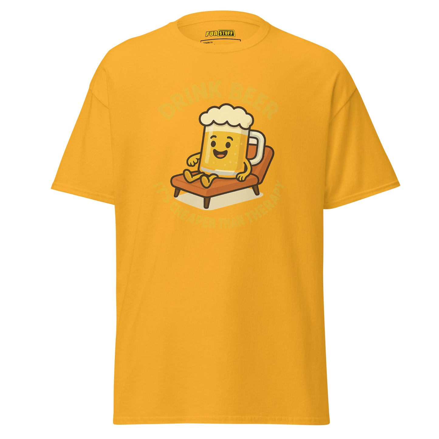 Drink Beer – It’s Cheaper Than Therapy – Unisex T-Shirt
