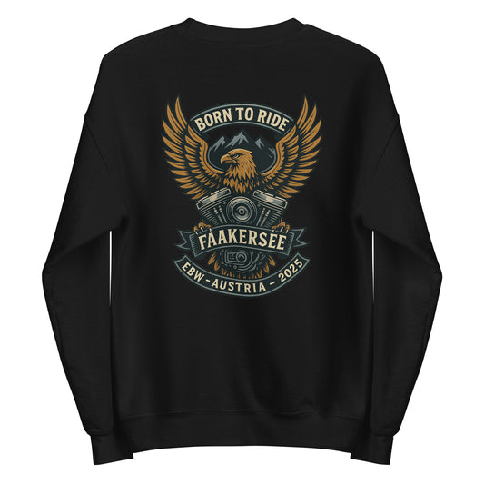 Born to Ride – EBW Faakersee Edition 2025 - Unisex-Pullover - Backprint