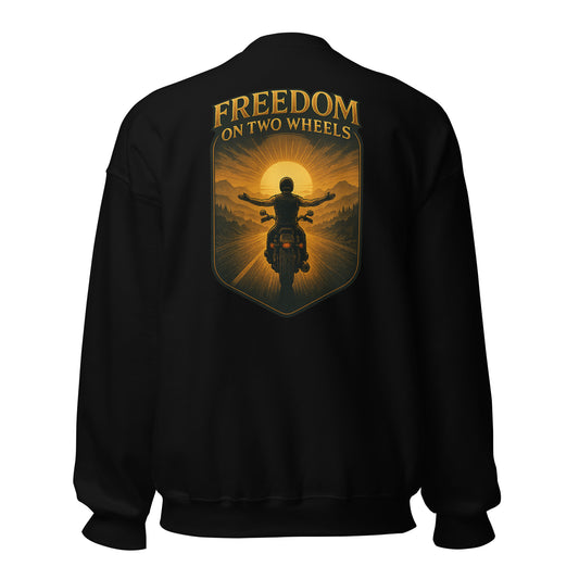 Freedom on Two Wheels - Backprint Unisex-Pullover
