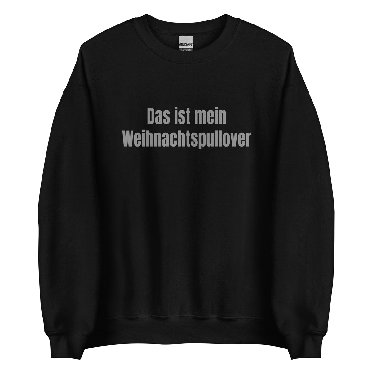 Das ist mein Weihnachtspullover – Unisex Sweater – schwarz, Vorderansicht