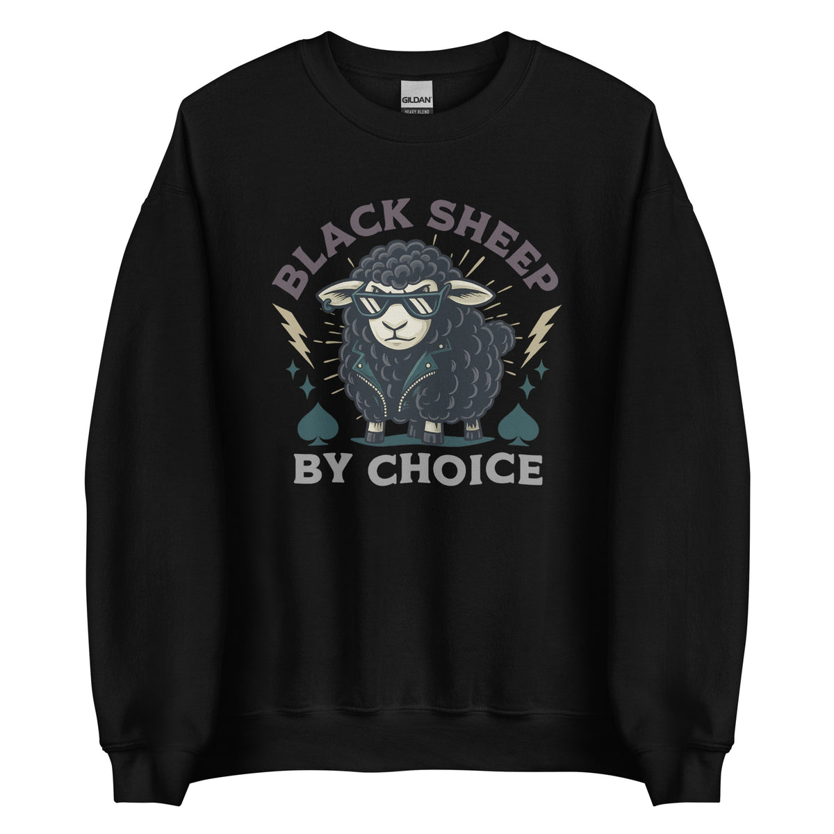Black Sheep by Choice – Unisex Sweater – schwarz, Vorderansicht