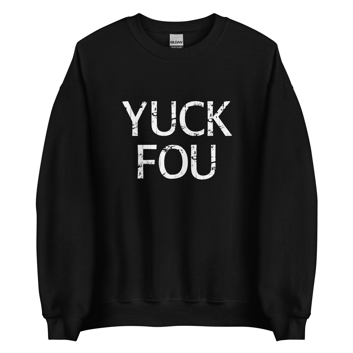 Yuck Fou – Unisex Sweater – schwarz, Vorderansicht