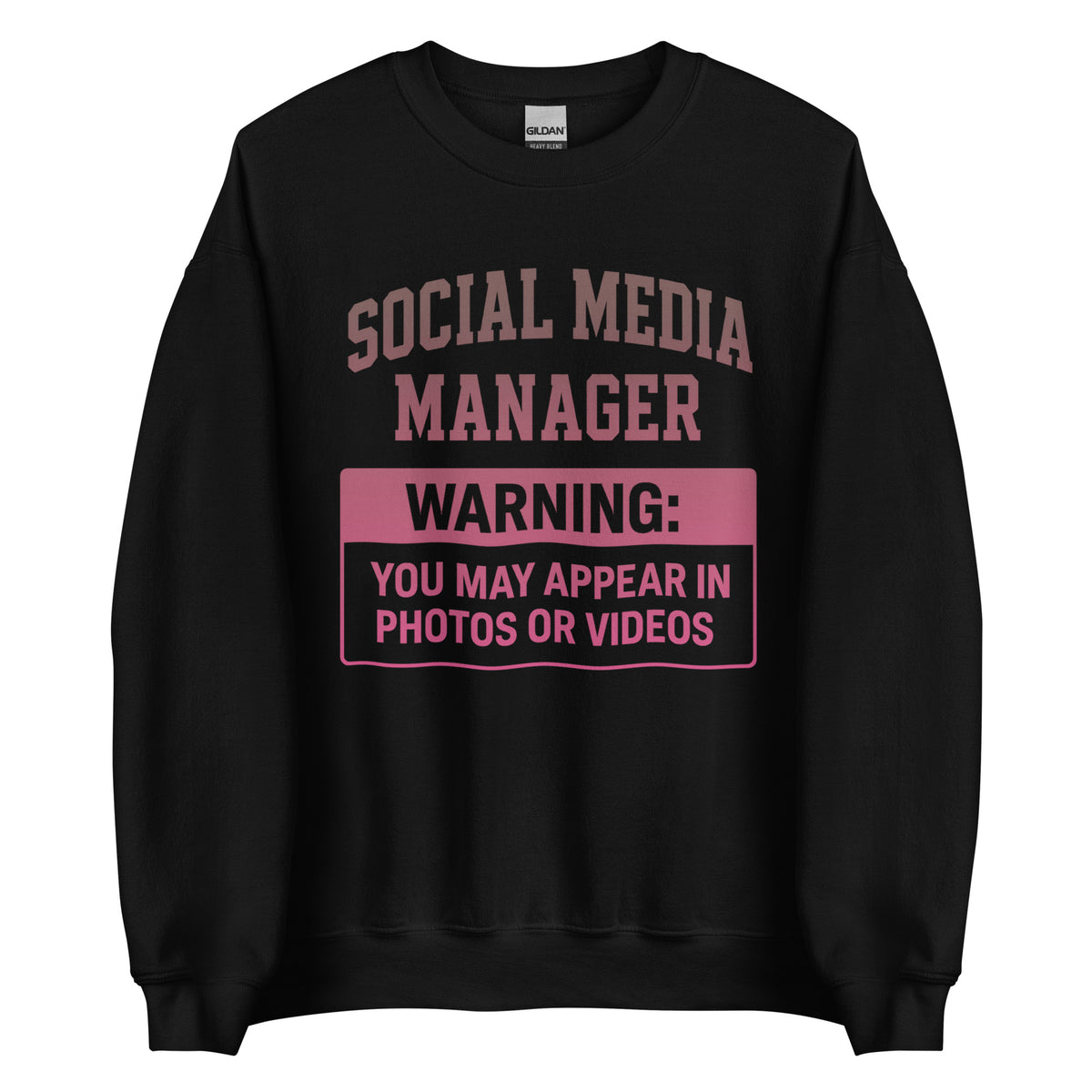 Social Media Manager - Unisex Sweater – schwarz, Vorderansicht