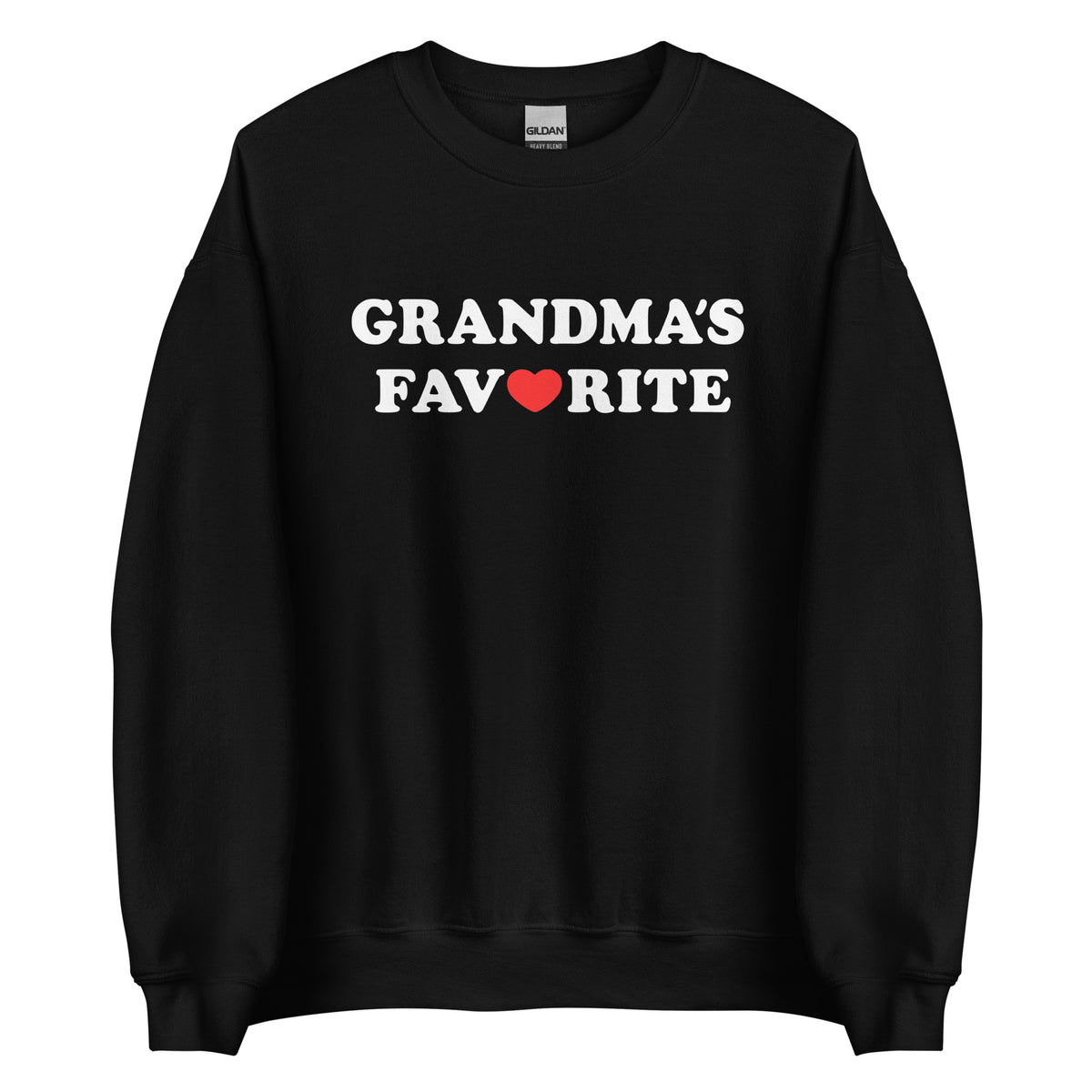 Grandma’s Favorite Unisex Sweater – schwarz, Vorderansicht
