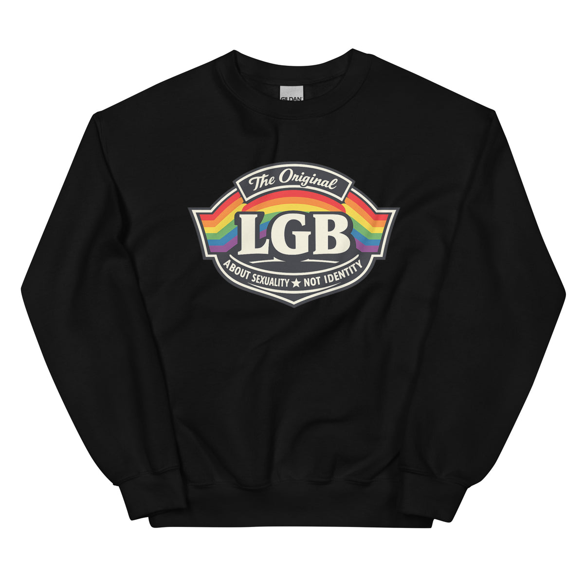 LGB – The Original – Unisex Sweater – schwarz, Vorderansicht