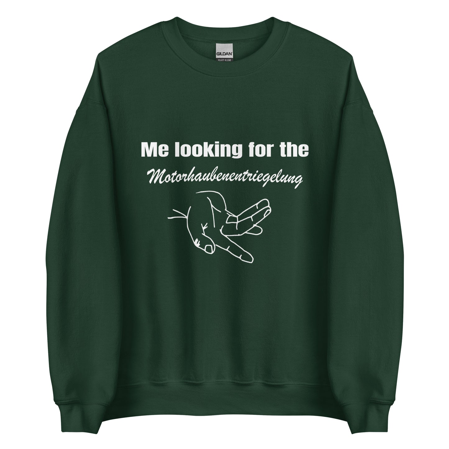 Motorhaubenentriegelung – Unisex Pullover