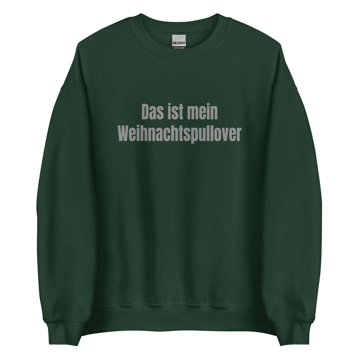 Das ist mein Weihnachtspullover – Unisex Sweater – grün, Vorderansicht
