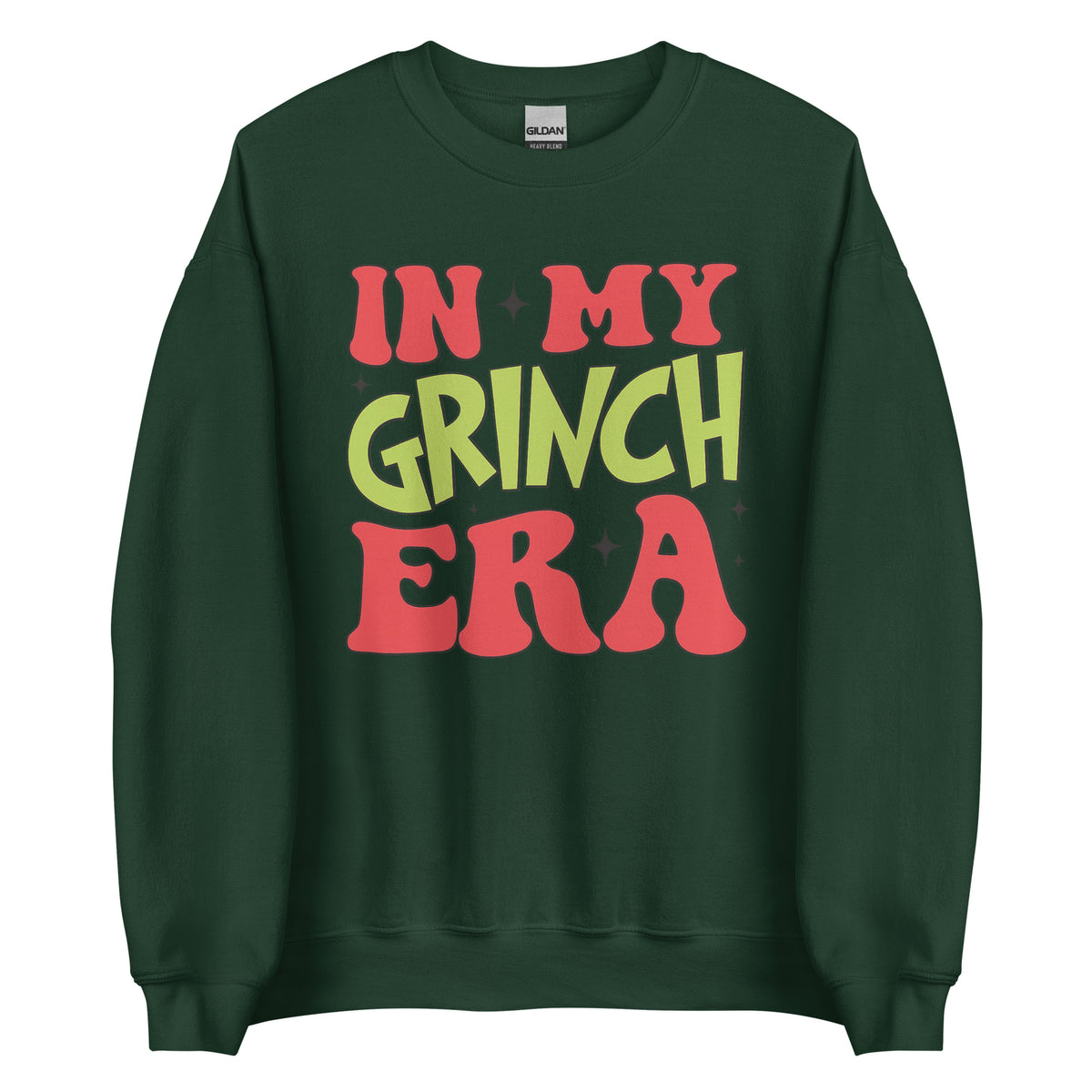 In My Grinch Era – Weihnachtssweater mit Humor – grün, Vorderansicht