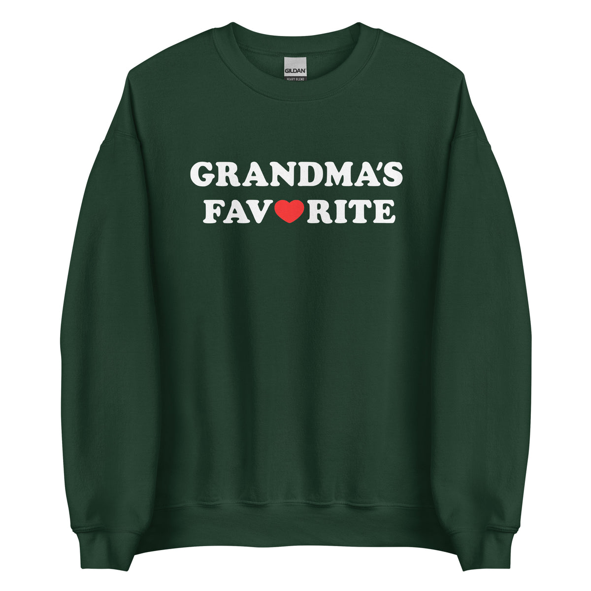 Grandma’s Favorite Unisex Sweater – grün, Vorderansicht