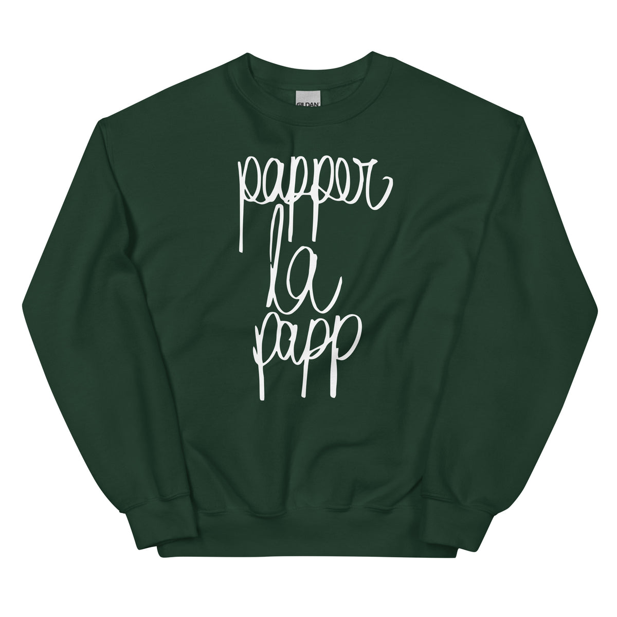 Papper la Papp – Unisex Sweater – grün, Vorderansicht