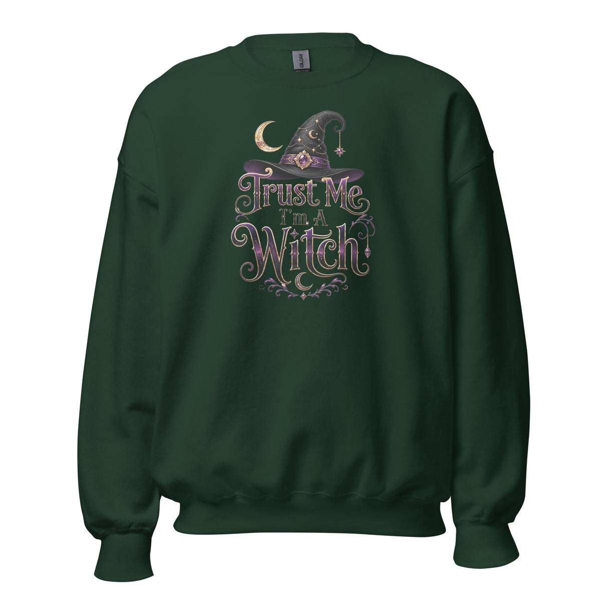 Trust Me, I'm A Witch – Unisex Sweater – grün, Vorderansicht