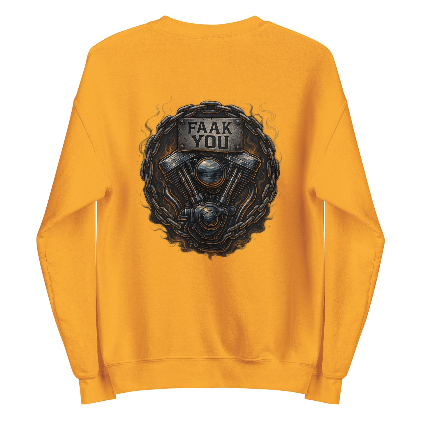 FAAK YOU – V-Twin Statement Backprint - Unisex-Pullover