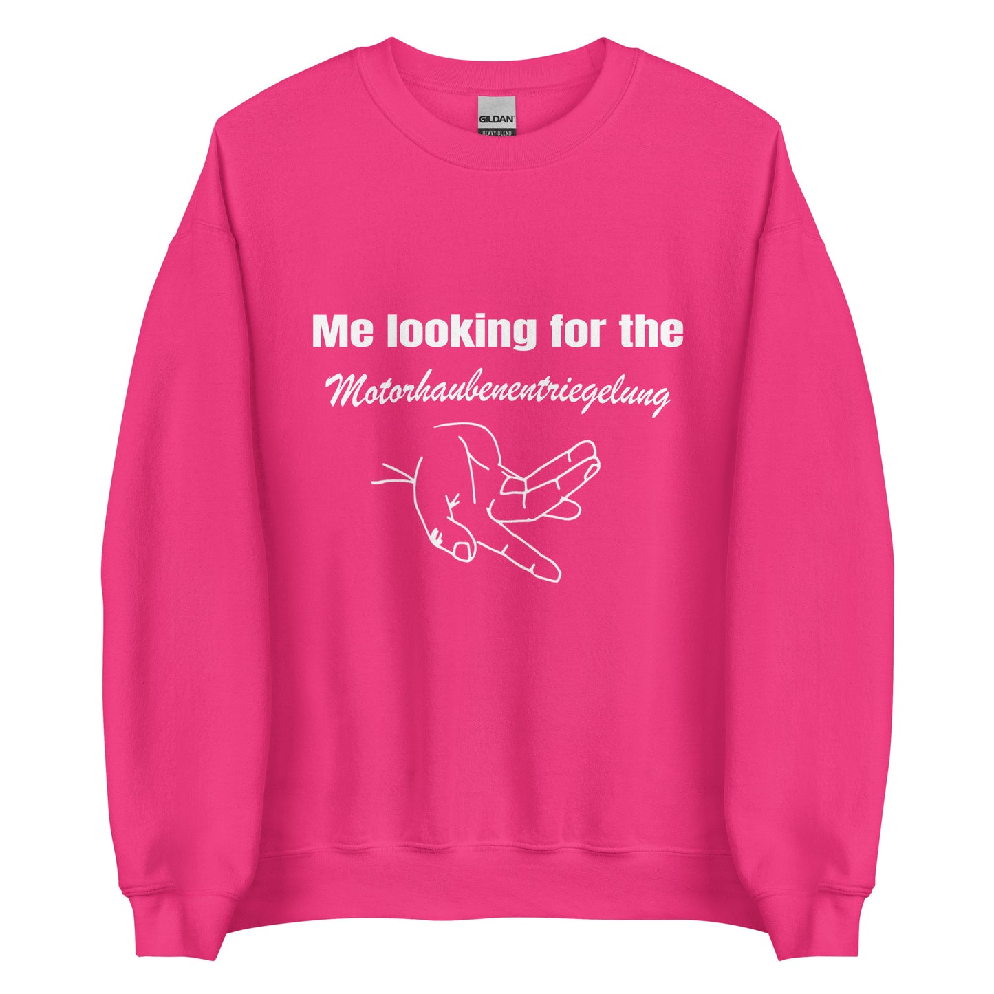 Motorhaubenentriegelung – Unisex Pullover