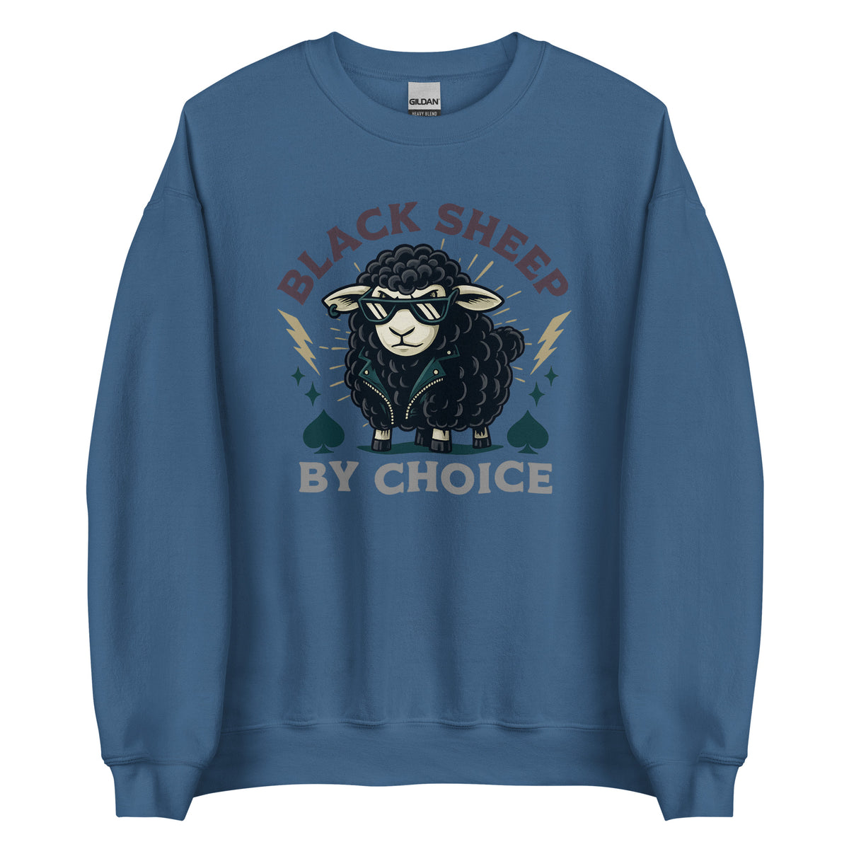 Black Sheep by Choice – Unisex Sweater – blau, Vorderansicht