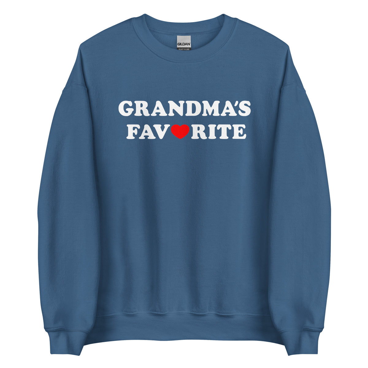 Grandma’s Favorite Unisex Sweater – blau, Vorderansicht