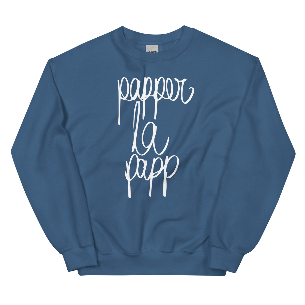 Papper la Papp – Unisex Sweater – blau, Vorderansicht
