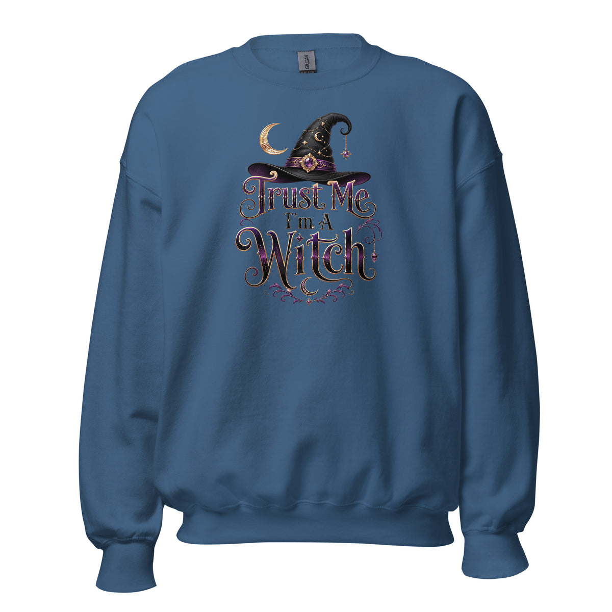 Trust Me, I'm A Witch – Unisex Sweater – blau, Vorderansicht