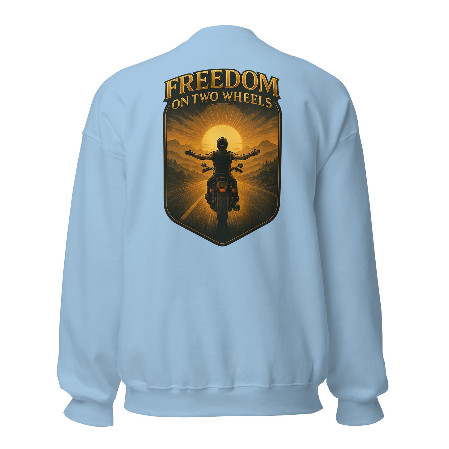 Freedom on Two Wheels - Backprint Unisex-Pullover