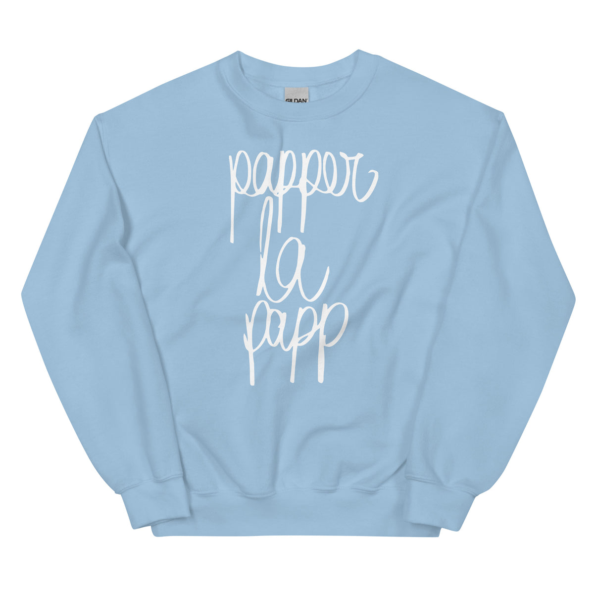 Papper la Papp – Unisex Sweater – blau, Vorderansicht