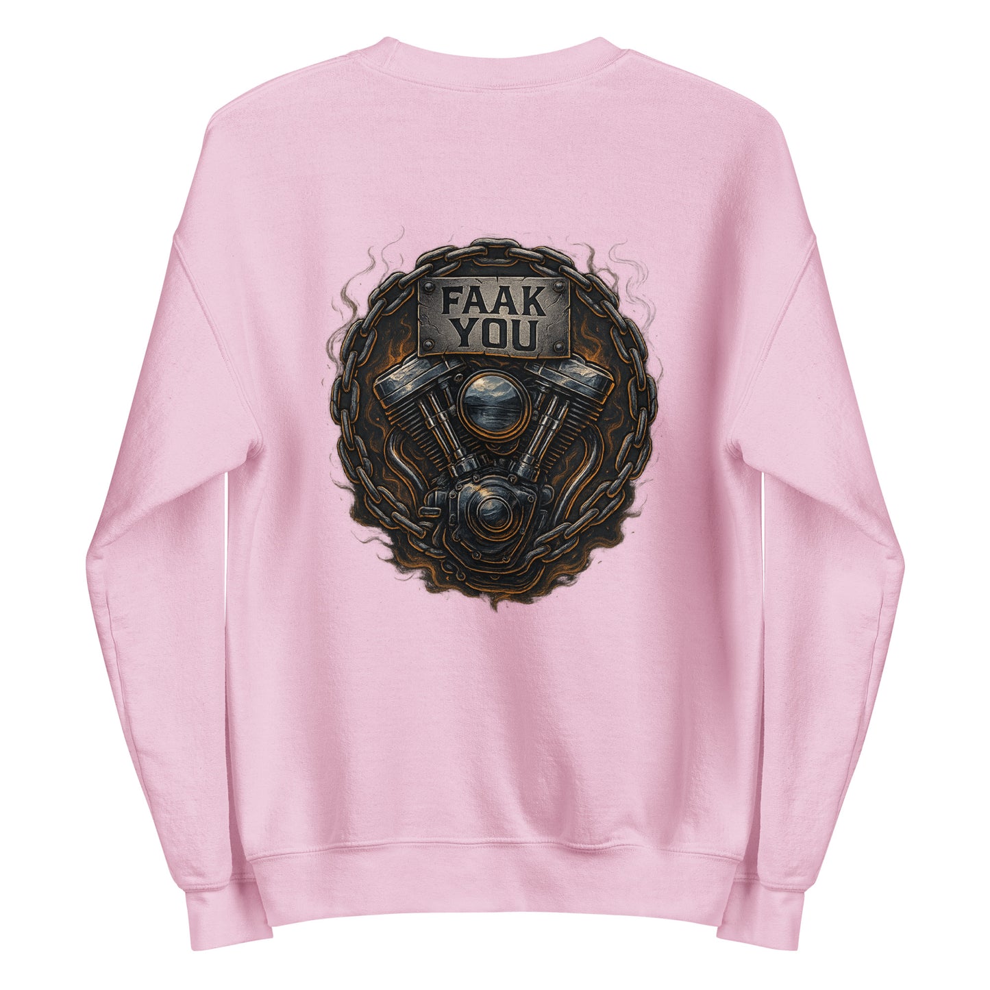 FAAK YOU – V-Twin Statement Backprint - Unisex-Pullover