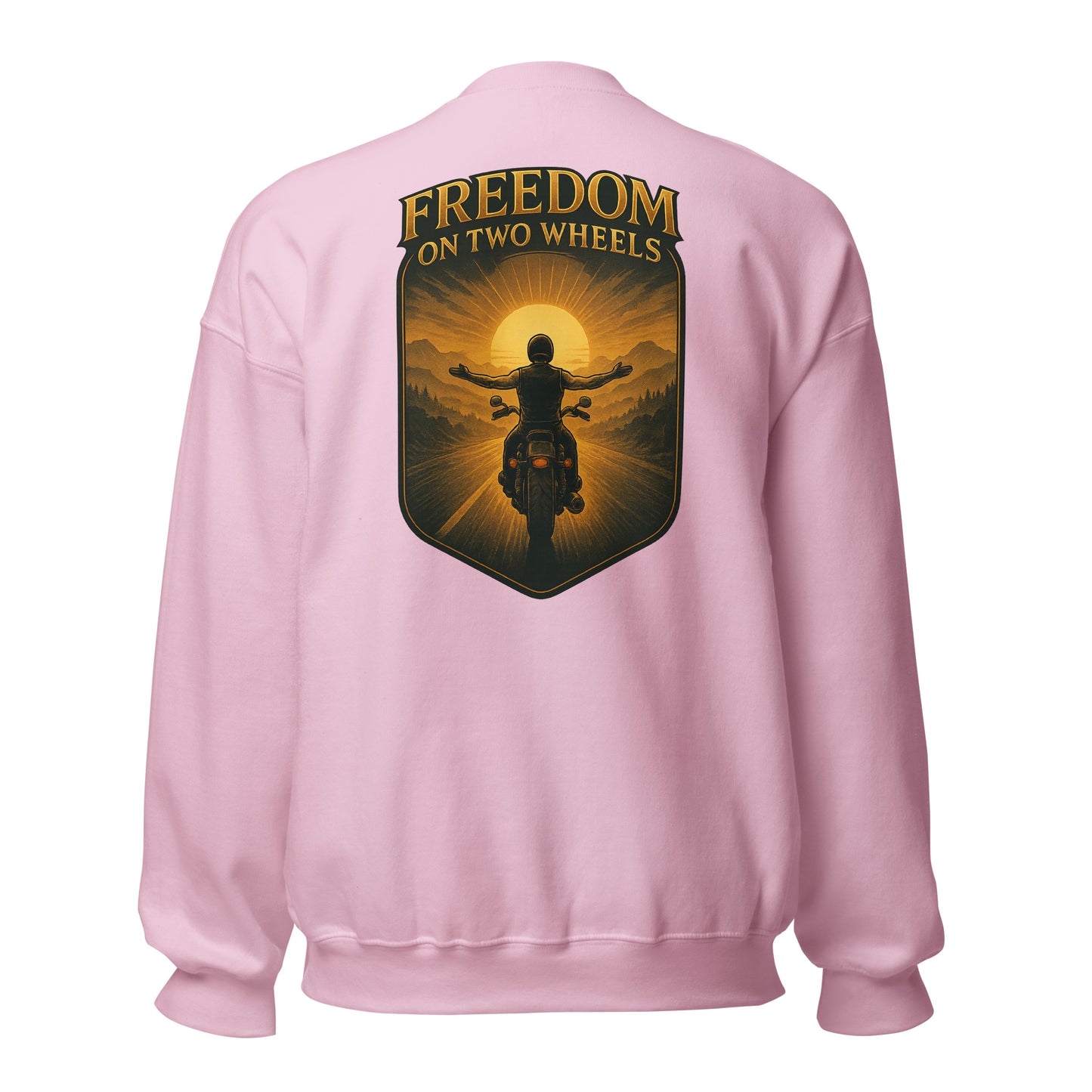 Freedom on Two Wheels - Backprint Unisex-Pullover