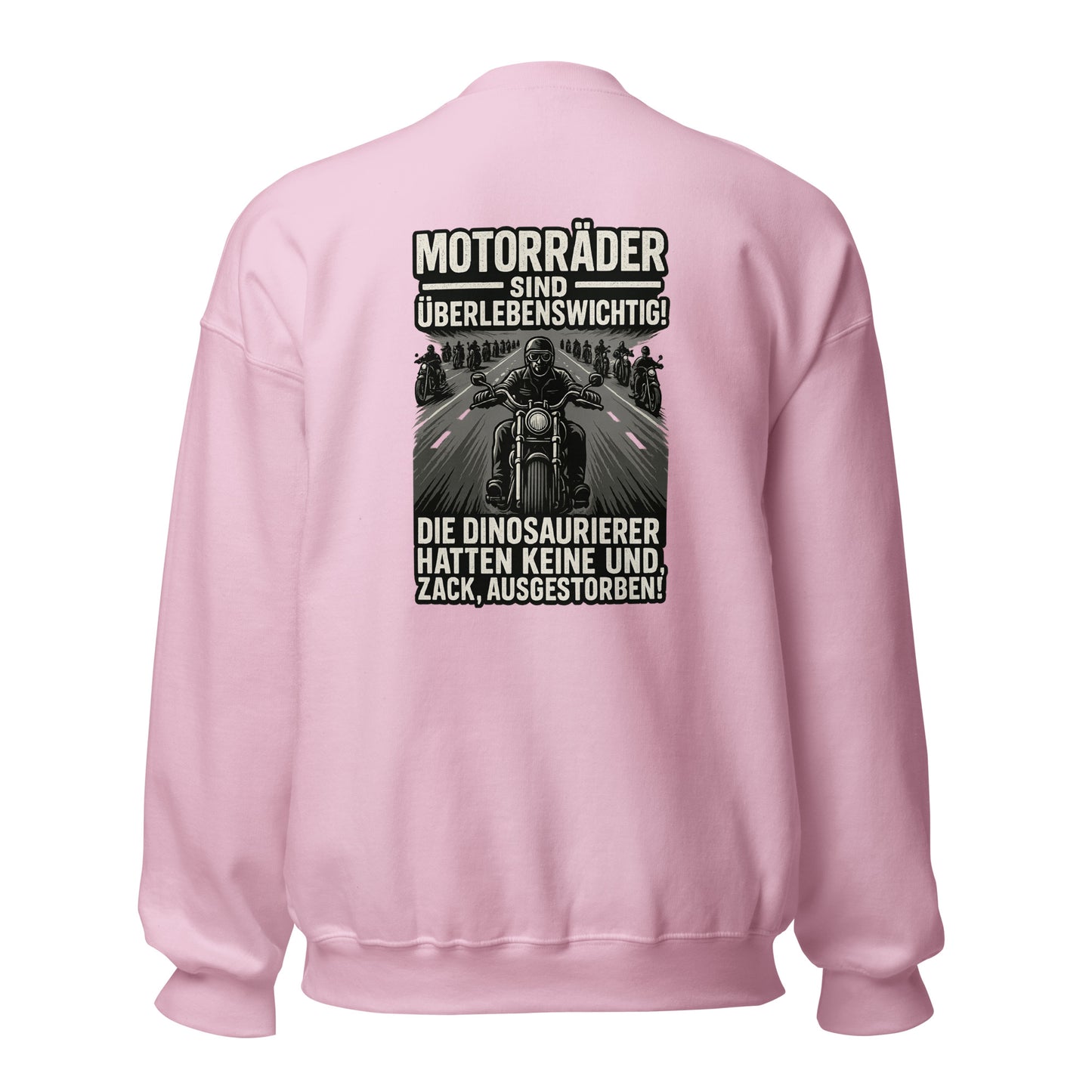 Motorräder sind überlebenswichtig – Biker Backprint Sweater
