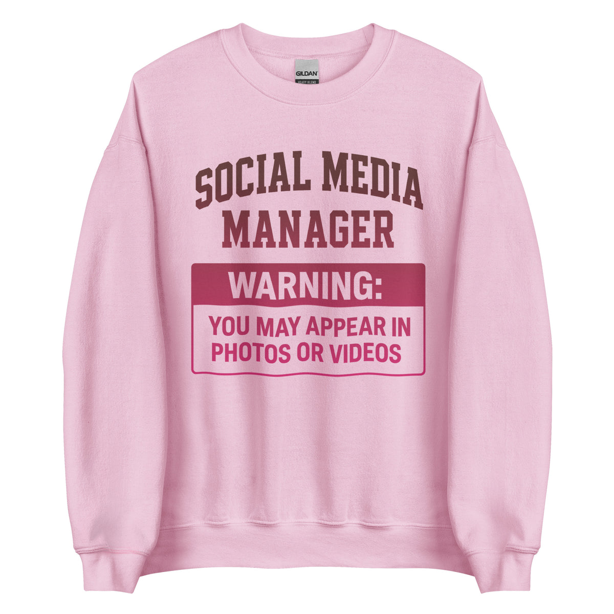 Social Media Manager - Unisex Sweater – rosa, Vorderansicht