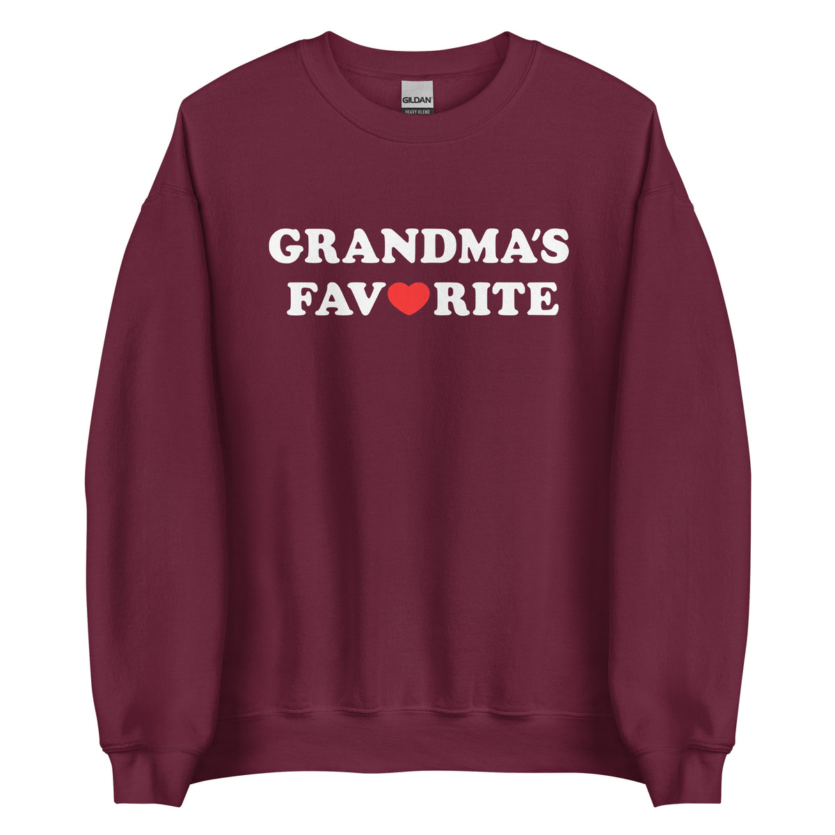 Grandma’s Favorite Unisex Sweater – weinrot, Vorderansicht