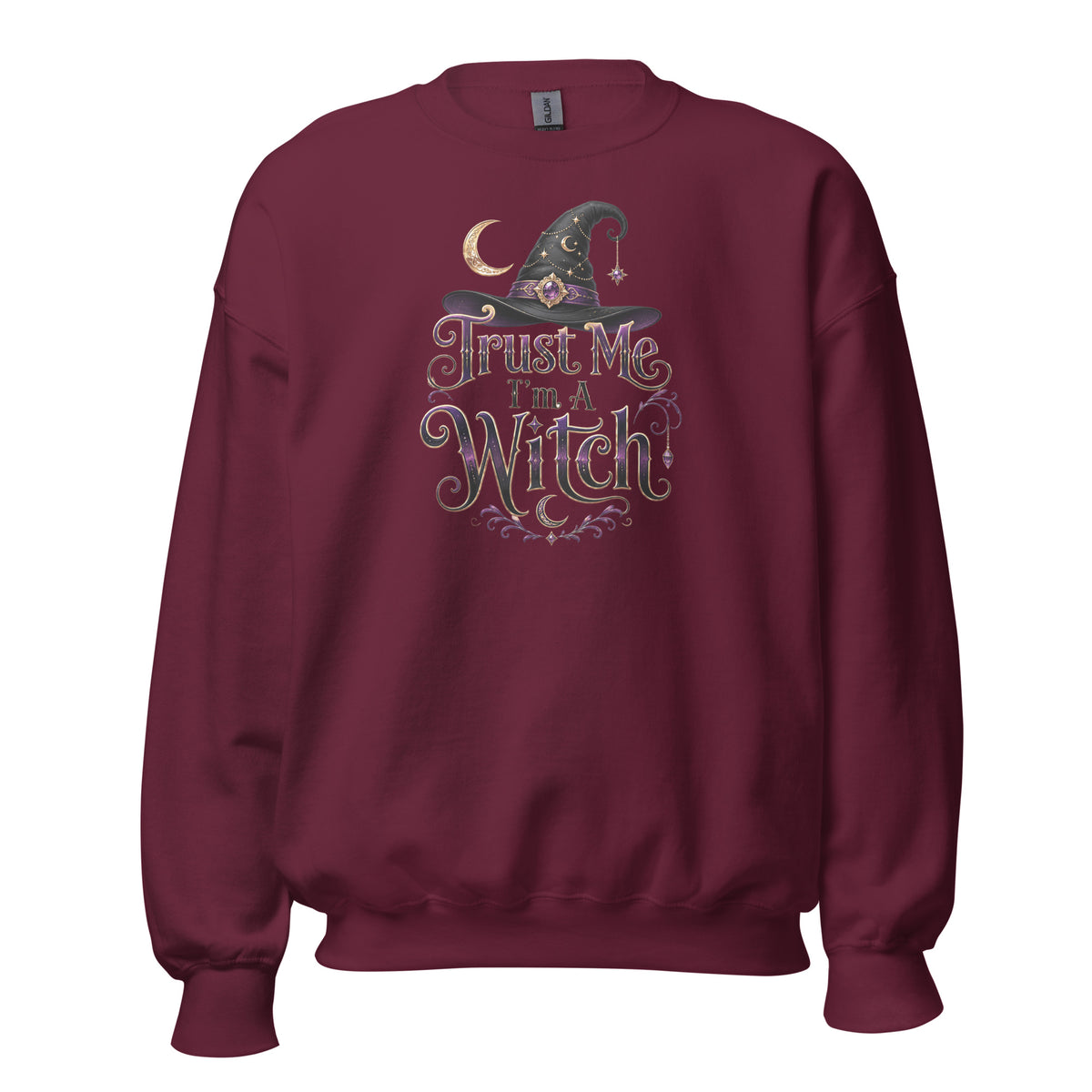 Trust Me, I'm A Witch – Unisex Sweater – weinrot, Vorderansicht