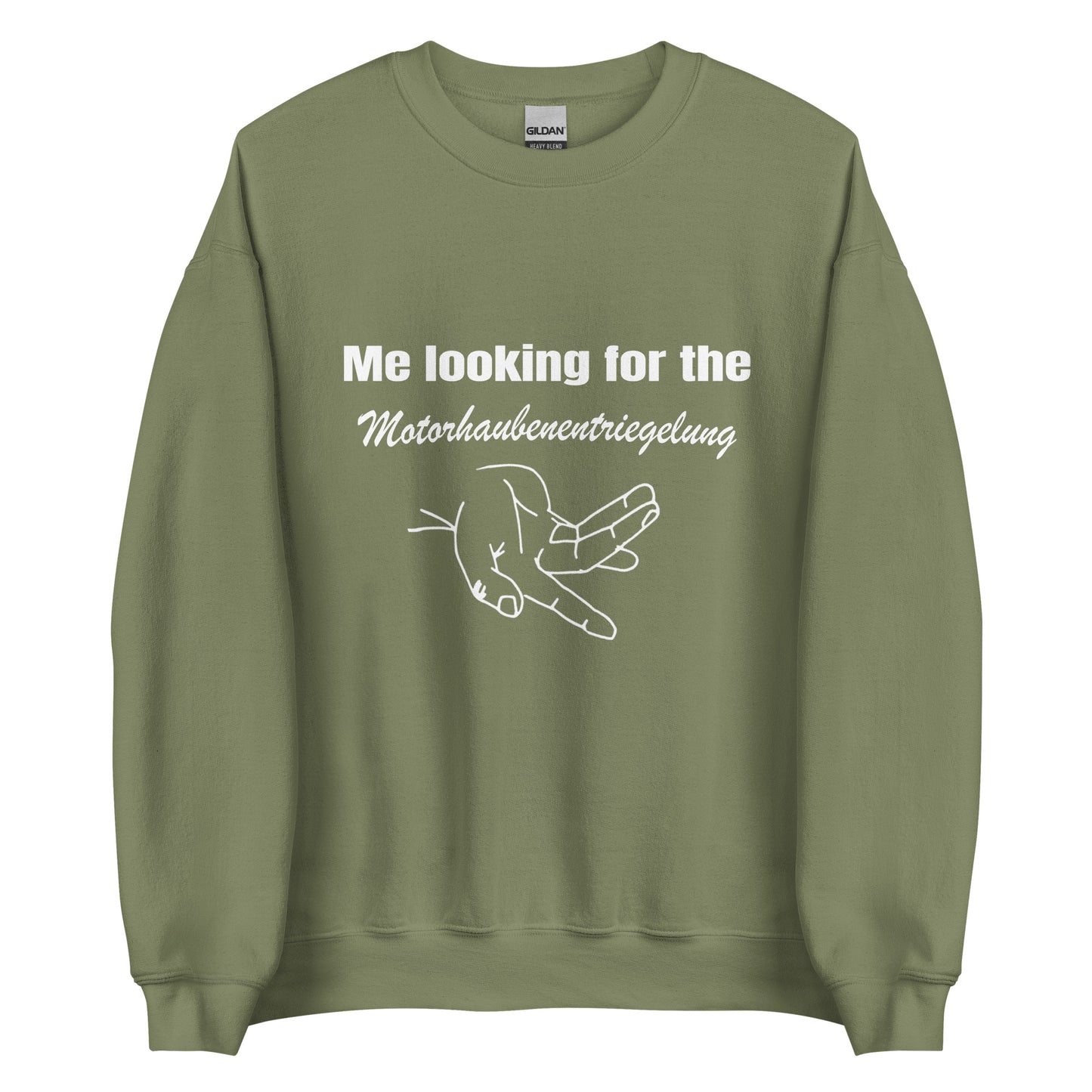 Motorhaubenentriegelung – Unisex Pullover