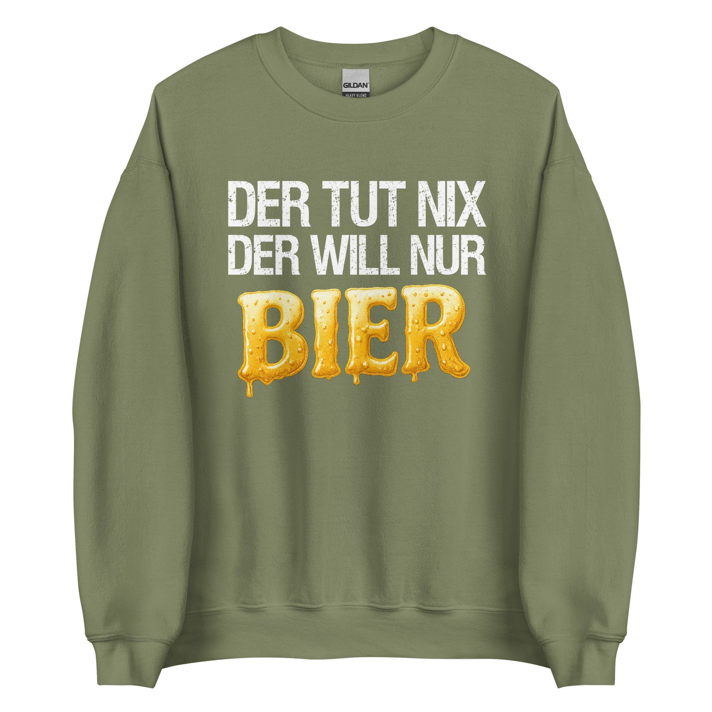 Der tut nix – der will nur Bier – Unisex Pullover