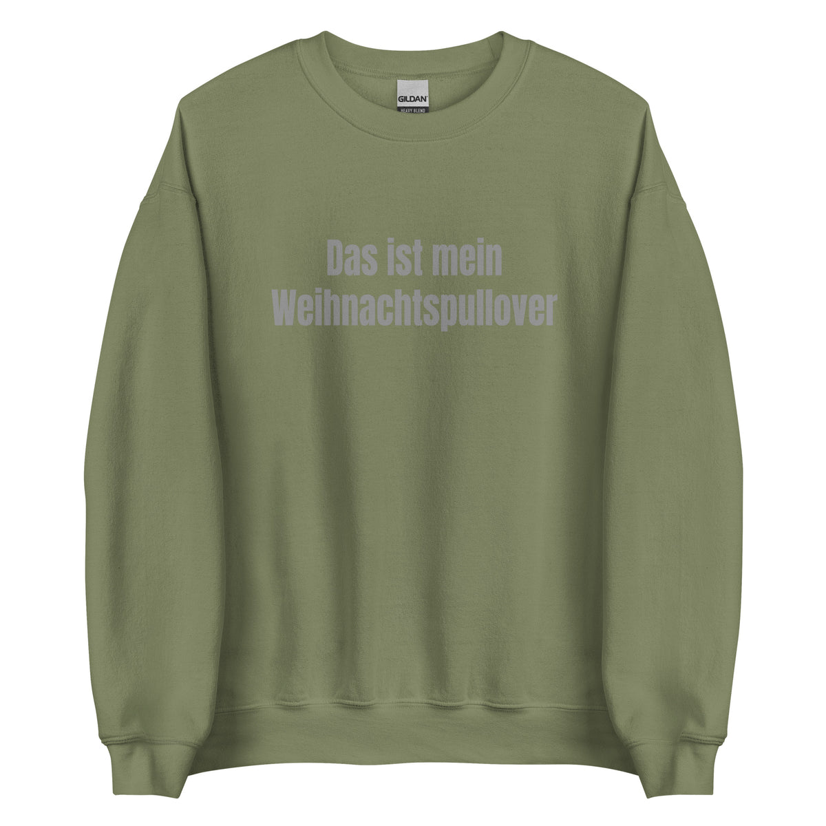 Das ist mein Weihnachtspullover – Unisex Sweater – grün, Vorderansicht