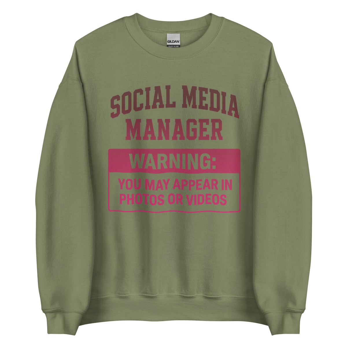 Social Media Manager - Unisex Sweater – grün, Vorderansicht