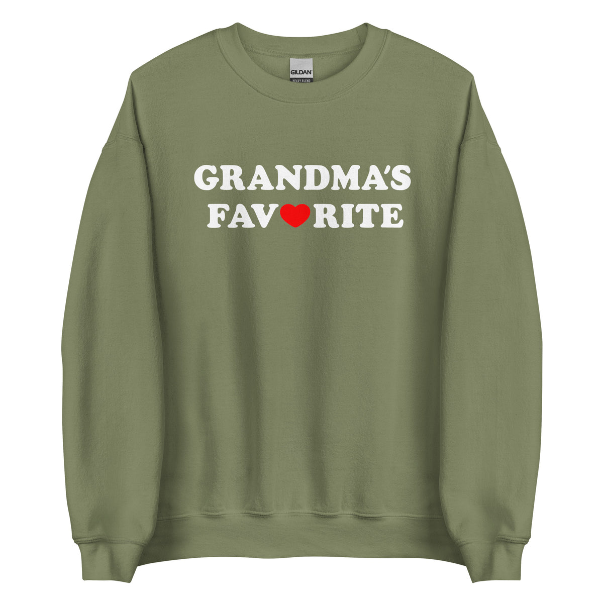 Grandma’s Favorite Unisex Sweater – grün, Vorderansicht