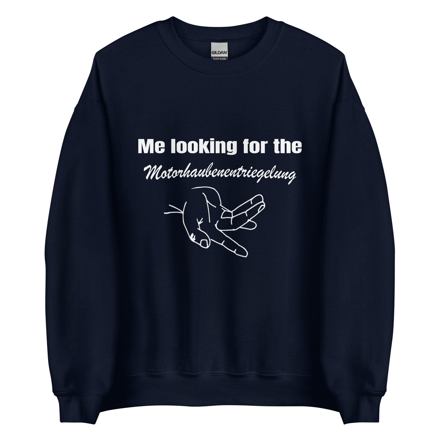 Motorhaubenentriegelung – Unisex Pullover