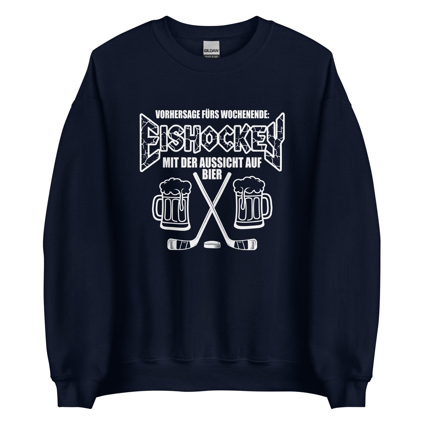 Vorhersage fürs Wochenende: Eishockey & Bier - Unisex Sweater
