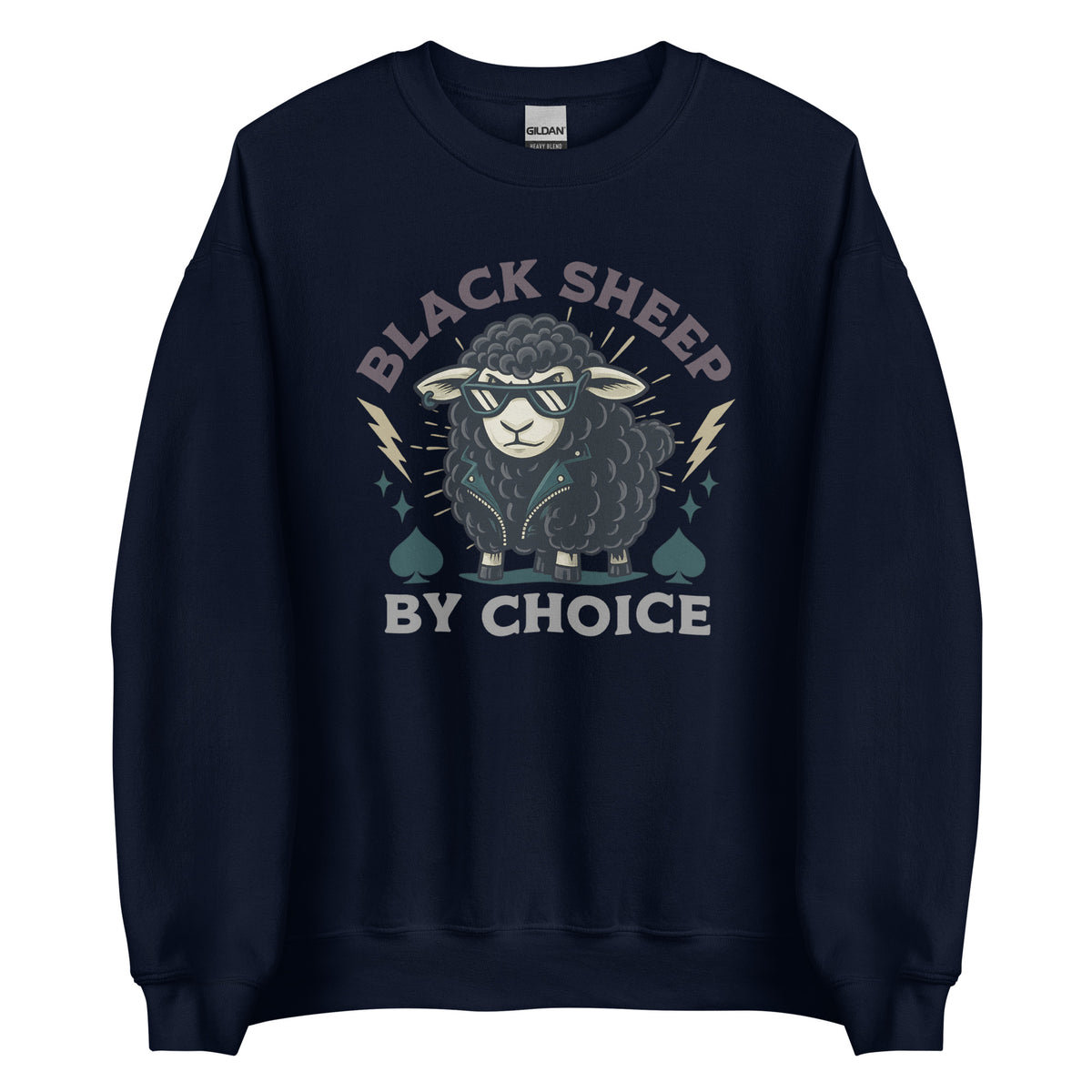 Black Sheep by Choice – Unisex Sweater – navyblau, Vorderansicht