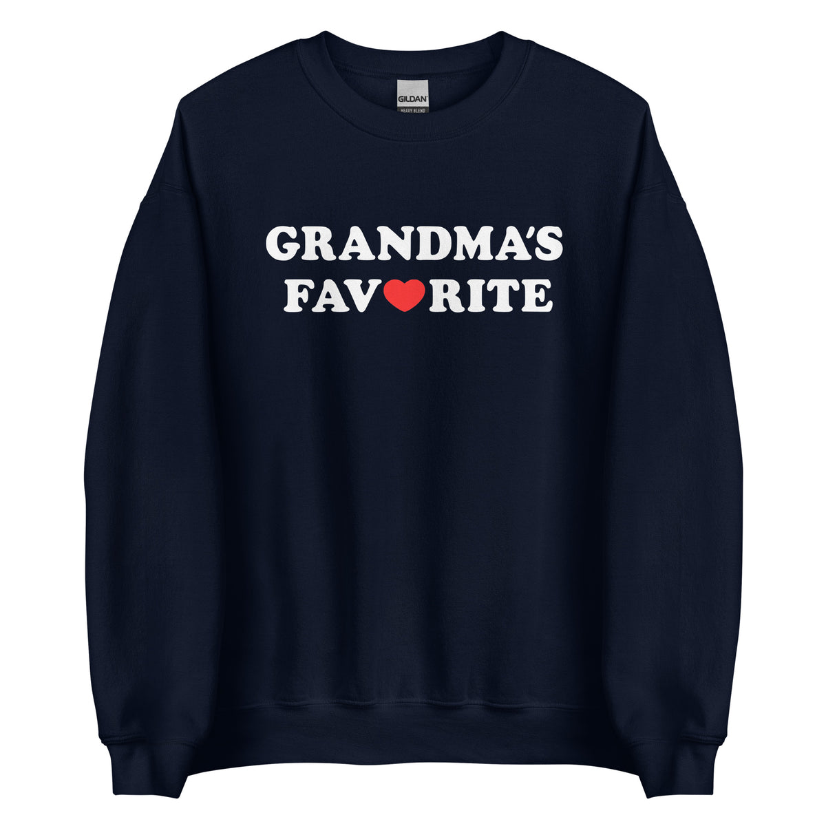 Grandma’s Favorite Unisex Sweater – navyblau, Vorderansicht