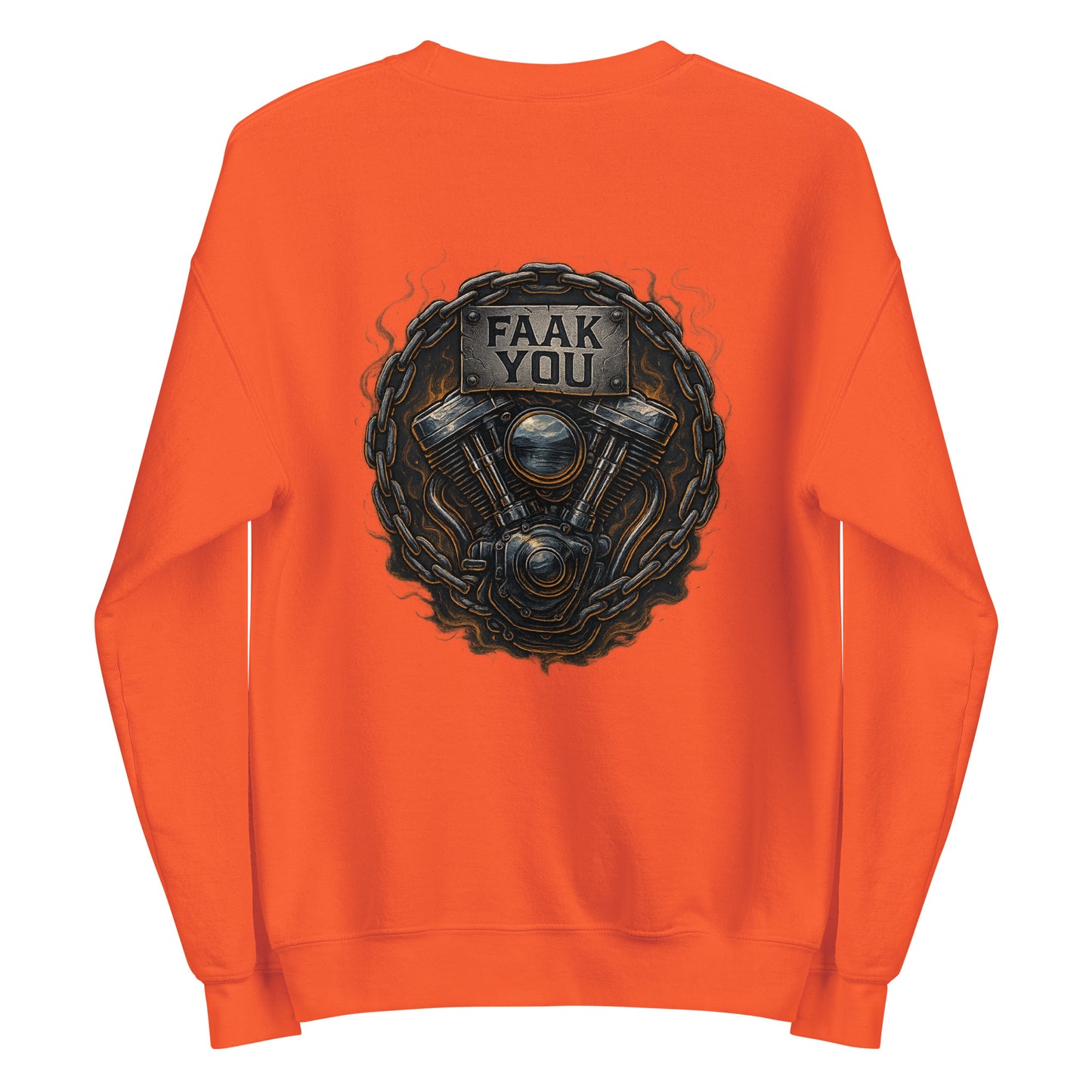 FAAK YOU – V-Twin Statement Backprint - Unisex-Pullover