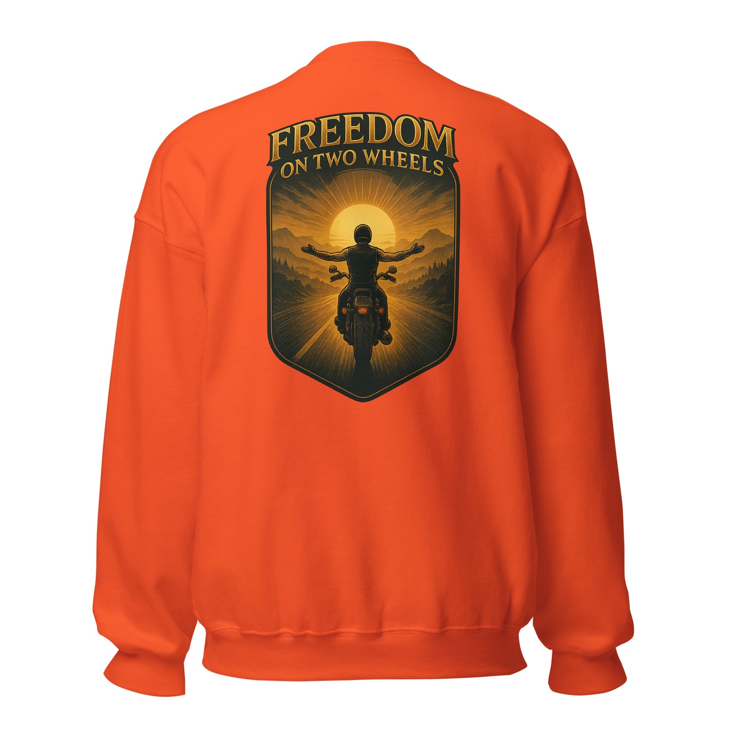 Freedom on Two Wheels - Backprint Unisex-Pullover