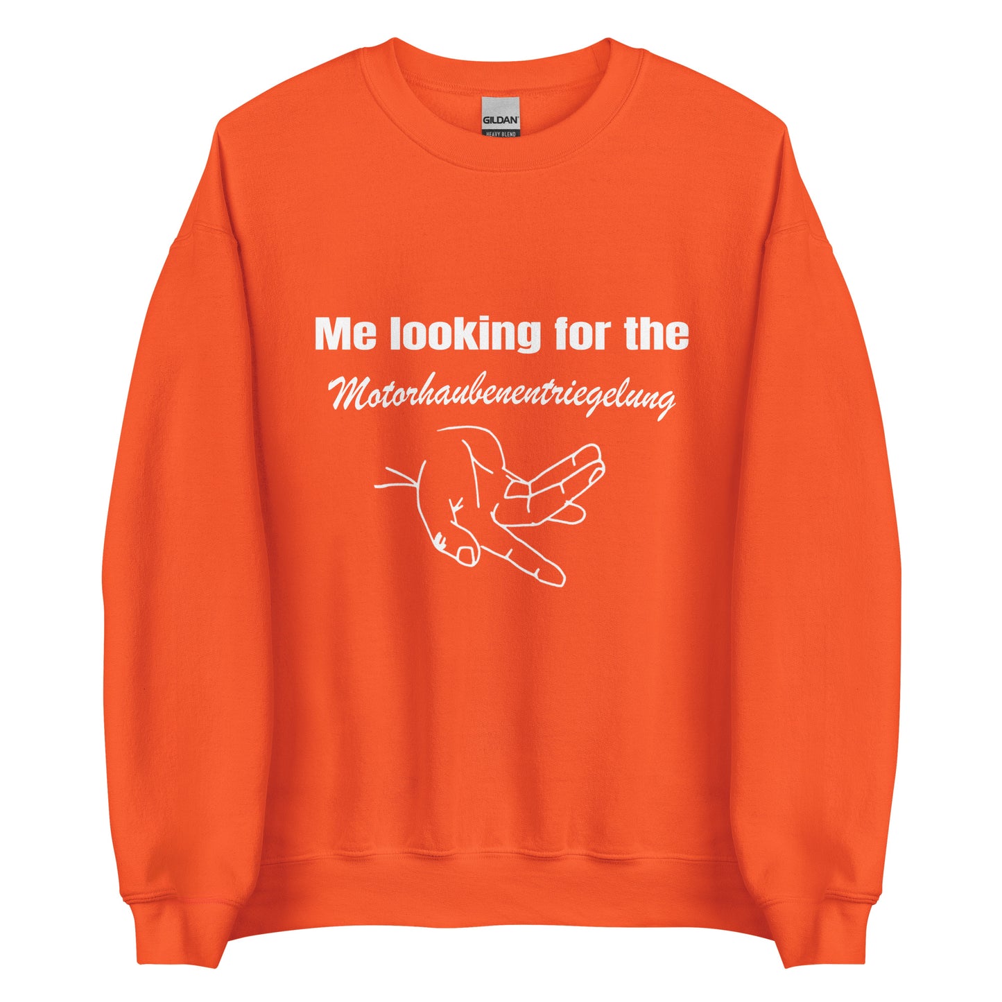 Motorhaubenentriegelung – Unisex Pullover