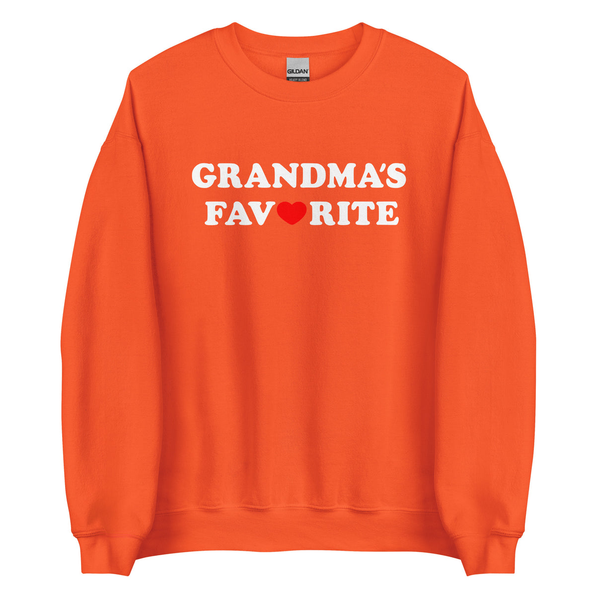 Grandma’s Favorite Unisex Sweater – orange, Vorderansicht