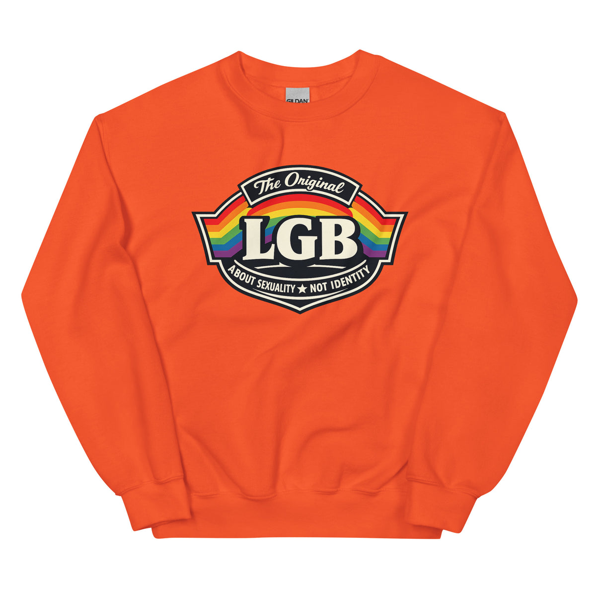 LGB – The Original – Unisex Sweater – orange, Vorderansicht