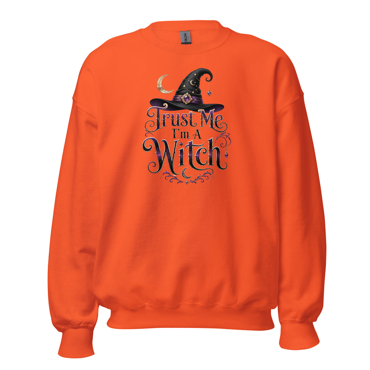 Trust Me, I'm A Witch – Unisex Sweater – orange, Vorderansicht