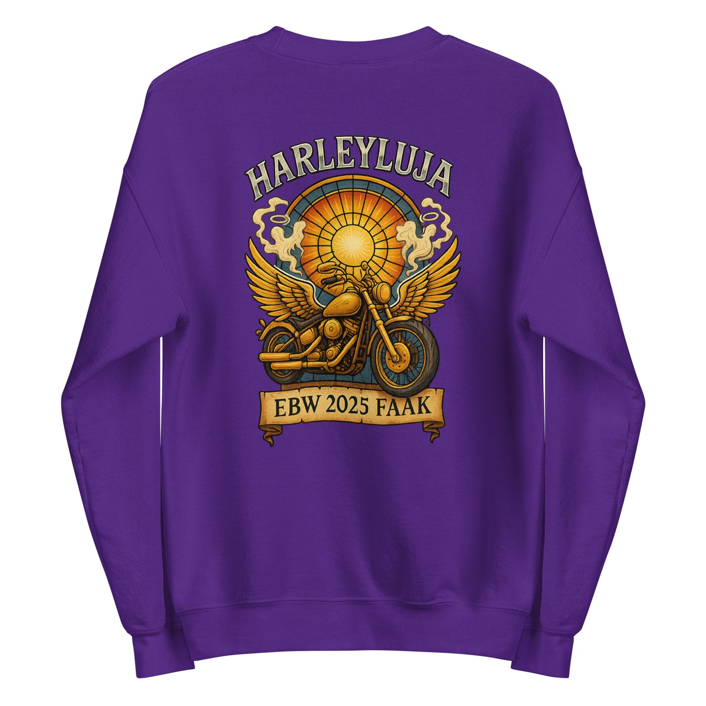 Harleyluja – Faakersee Edition 2025 - Unisex-Pullover (Backprint)