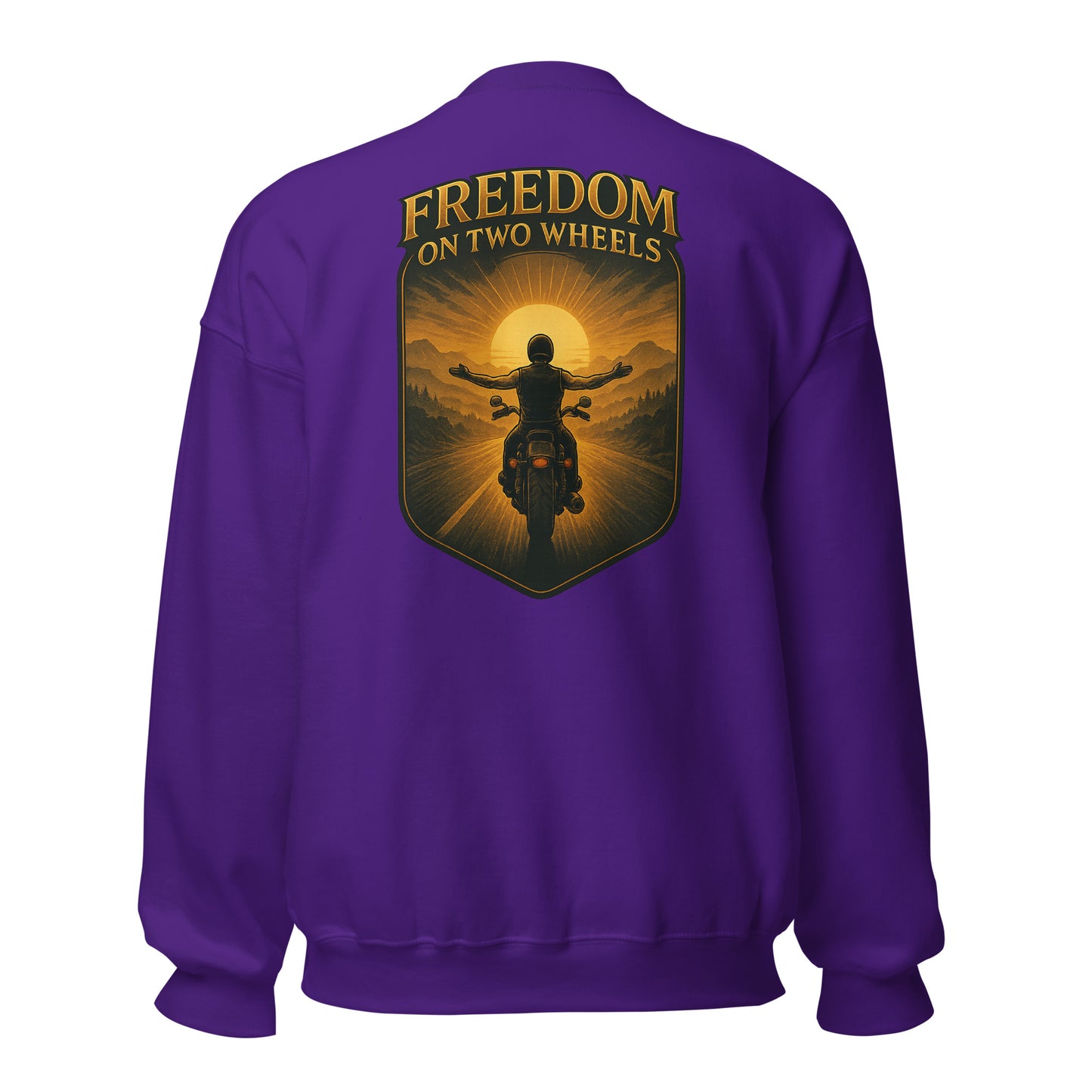 Freedom on Two Wheels - Backprint Unisex-Pullover