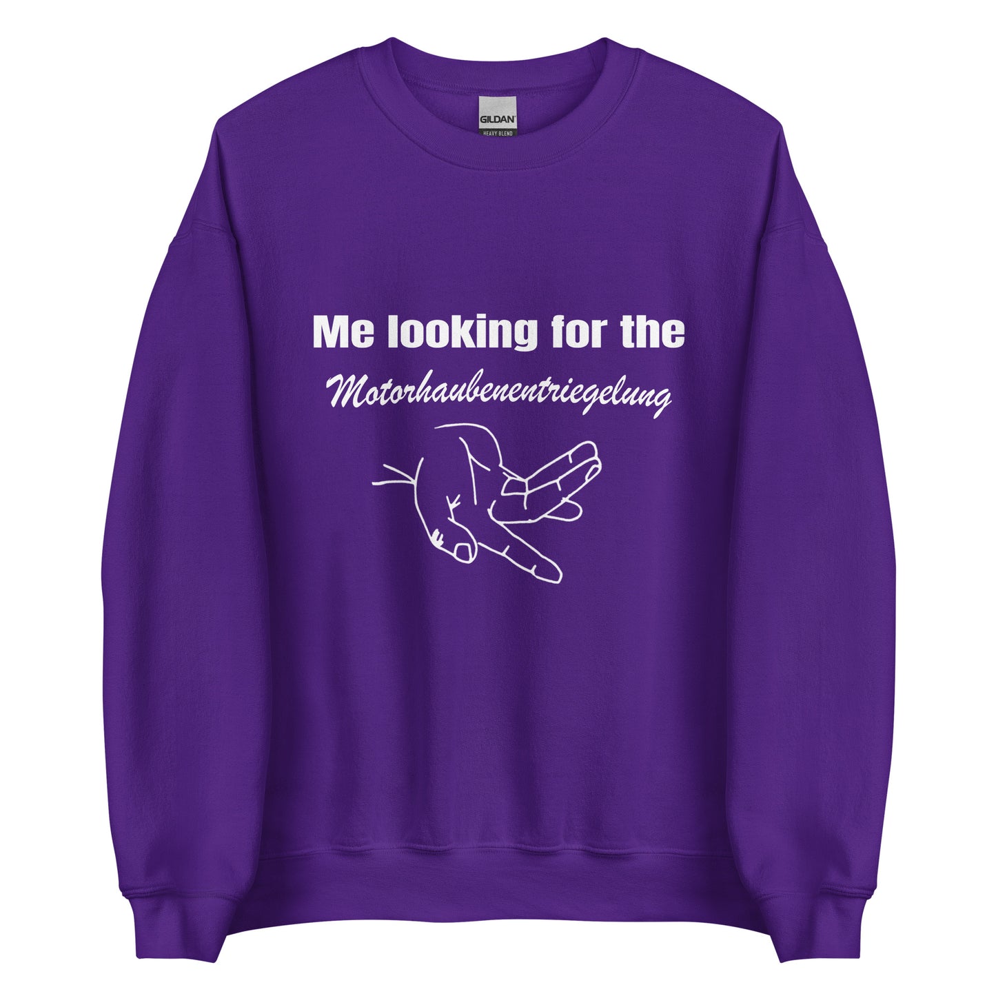 Motorhaubenentriegelung – Unisex Pullover