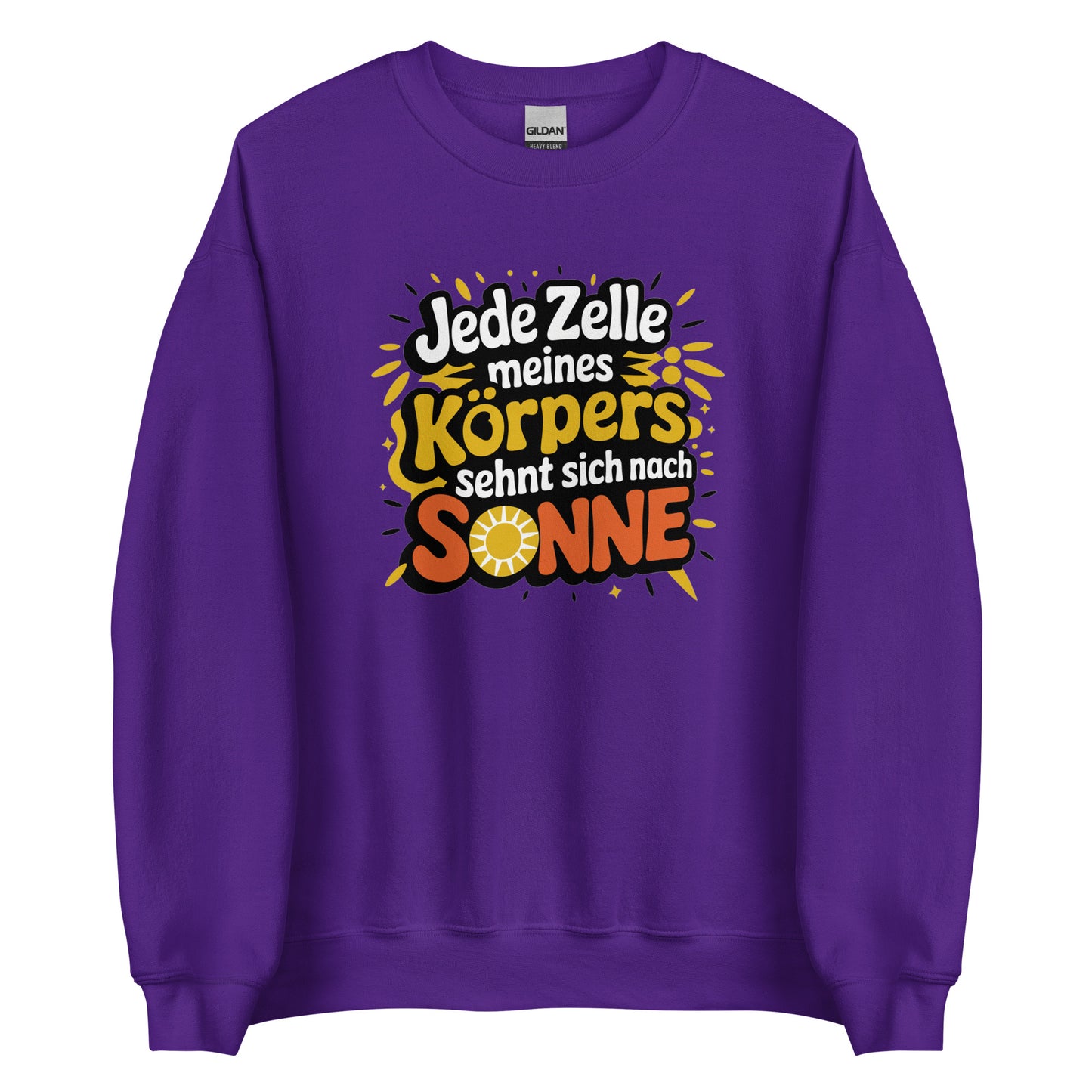 Jede Zelle meines Körpers sehnt sich nach Sonne - Unisex-Pullover