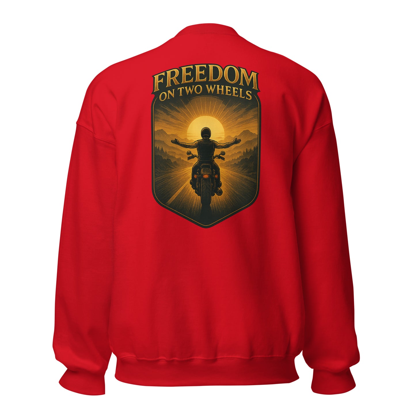 Freedom on Two Wheels - Backprint Unisex-Pullover